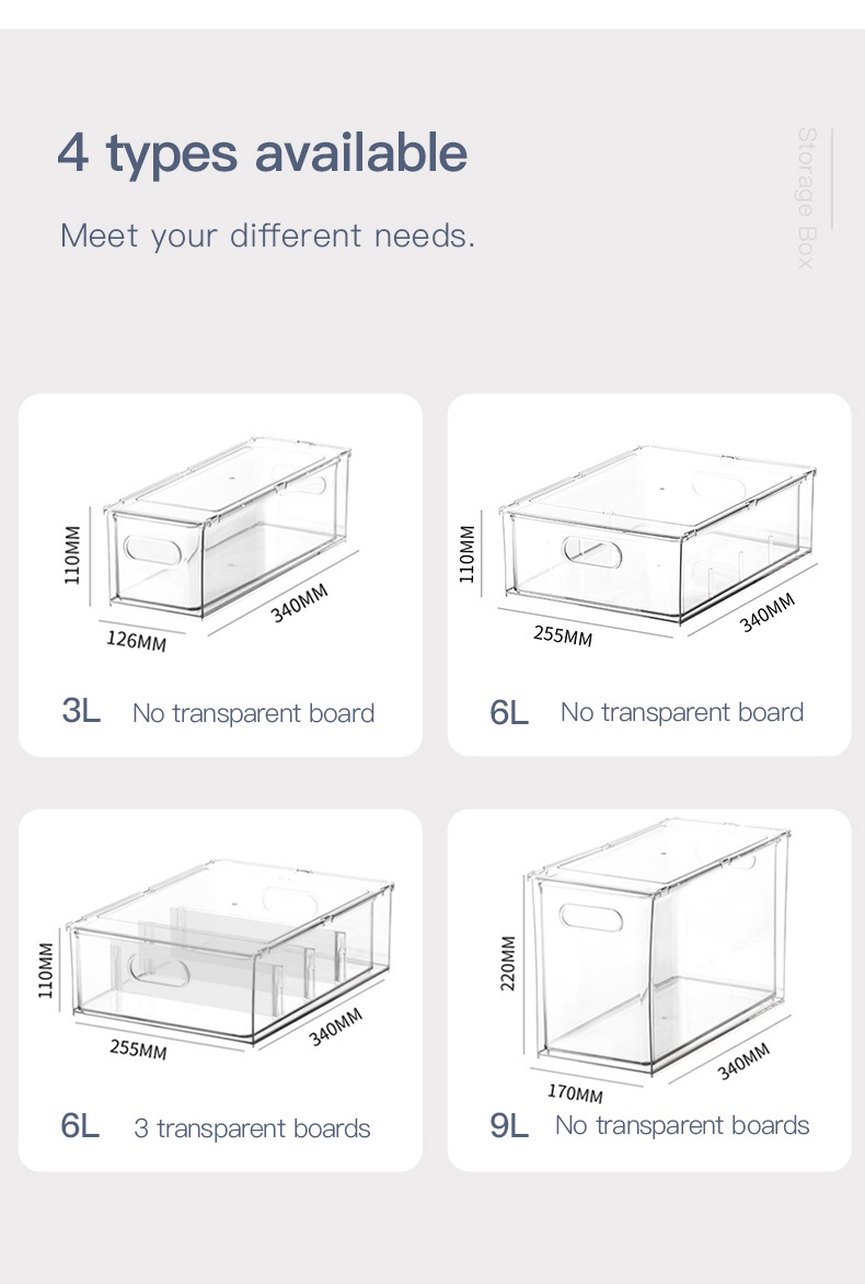 Transparent Drawer Storage Box-6